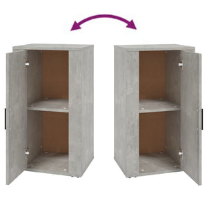 Skåp betonggrå 40x33x70 cm konstruerat trä