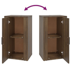 Skåp brun ek 40x33x70 cm konstruerat trä