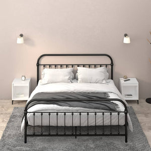 Sängbord 2 st vit 40x35x50 cm