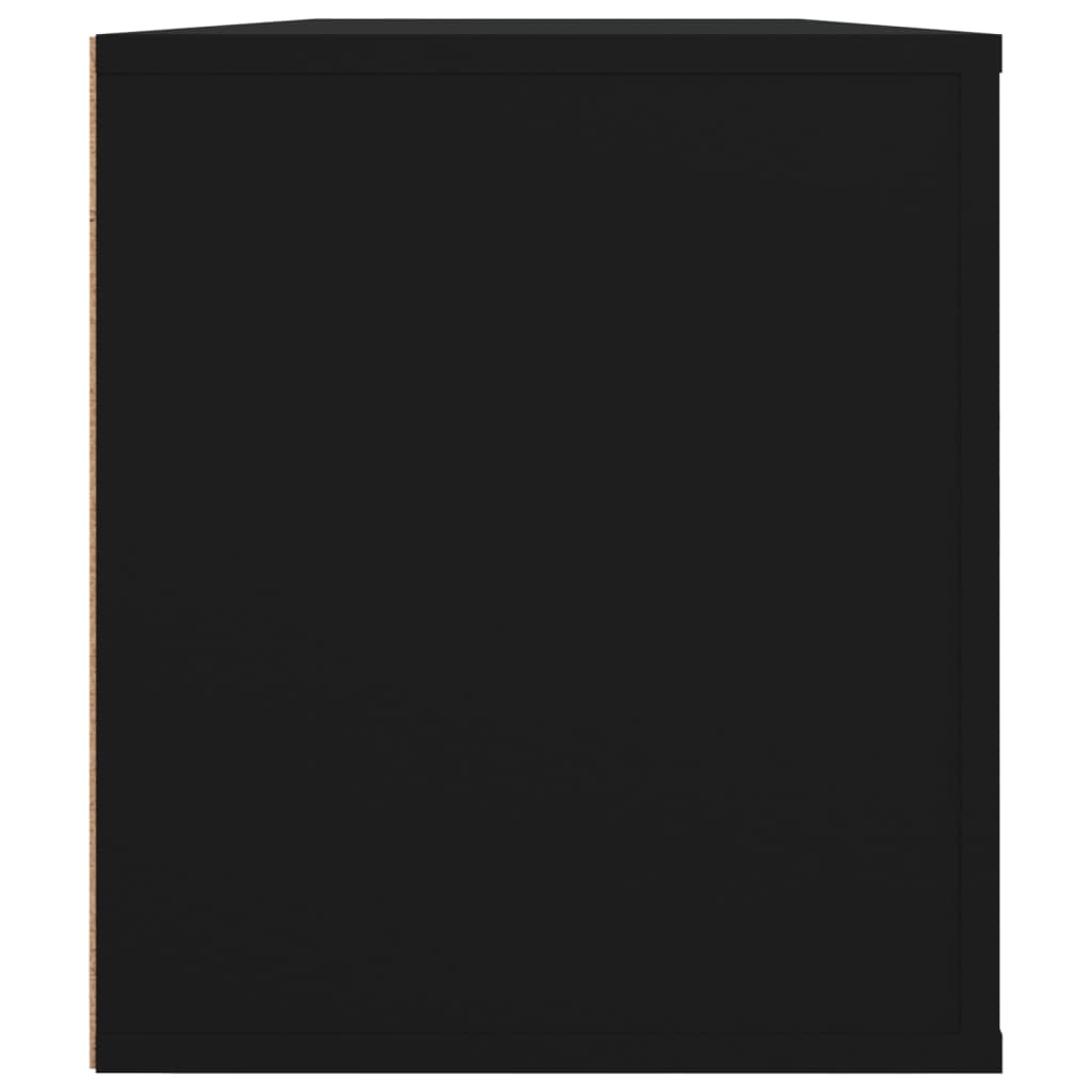 TV-skåp svart 100x35x40 cm konstruerat trä