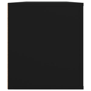 TV-skåp svart 100x35x40 cm konstruerat trä