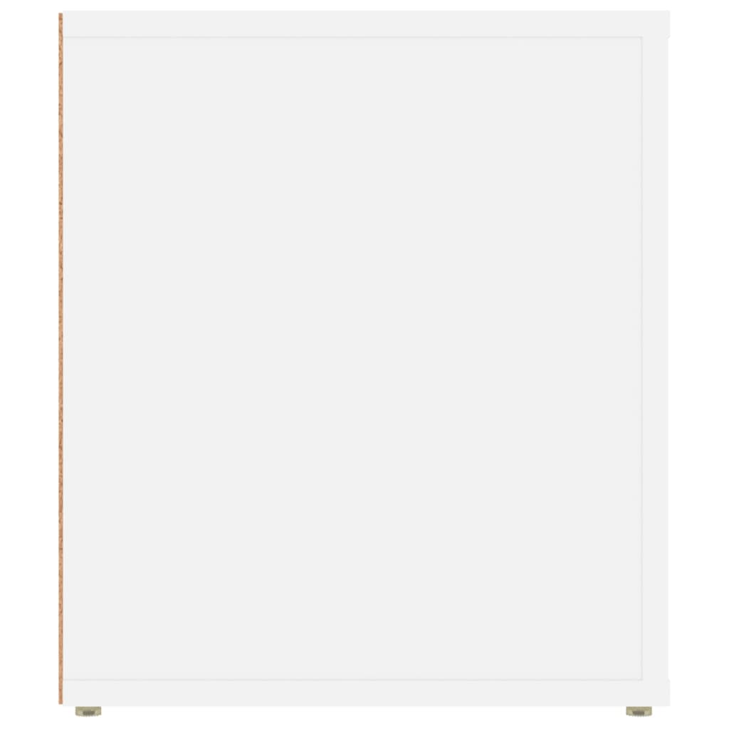 Tv-bänk vit 100x35x40 cm konstruerat trä