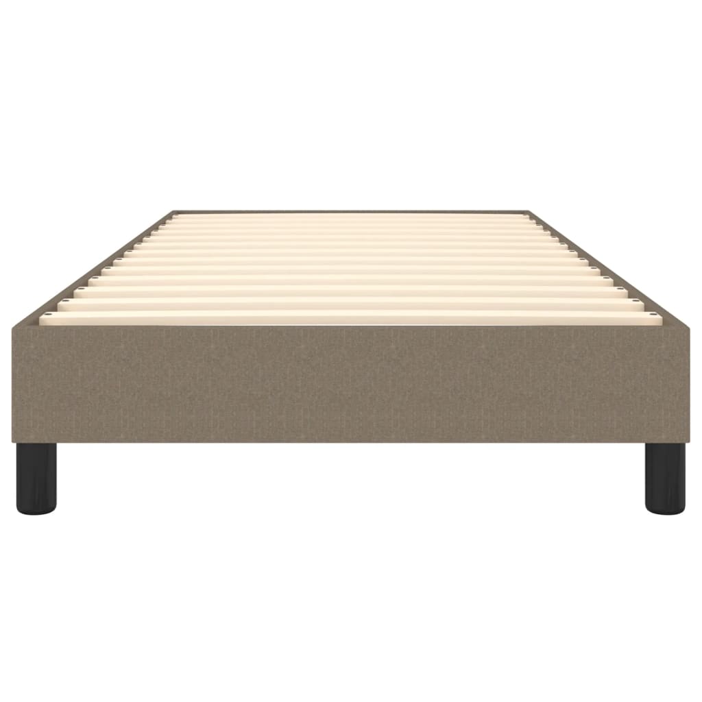 Boxspring-sängram Taupe 80x200cm tyg