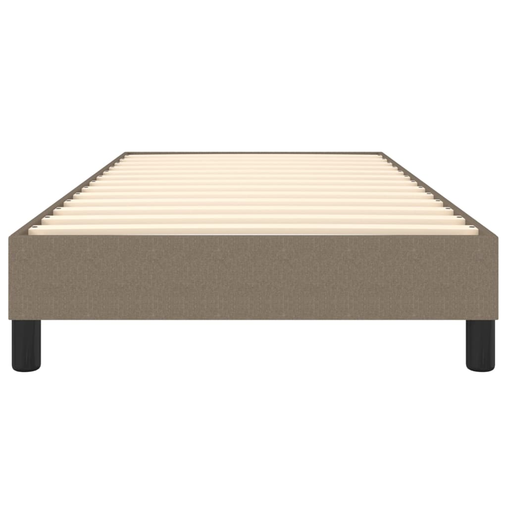 Boxspring-sängram Taupe 90x190 cm tyg