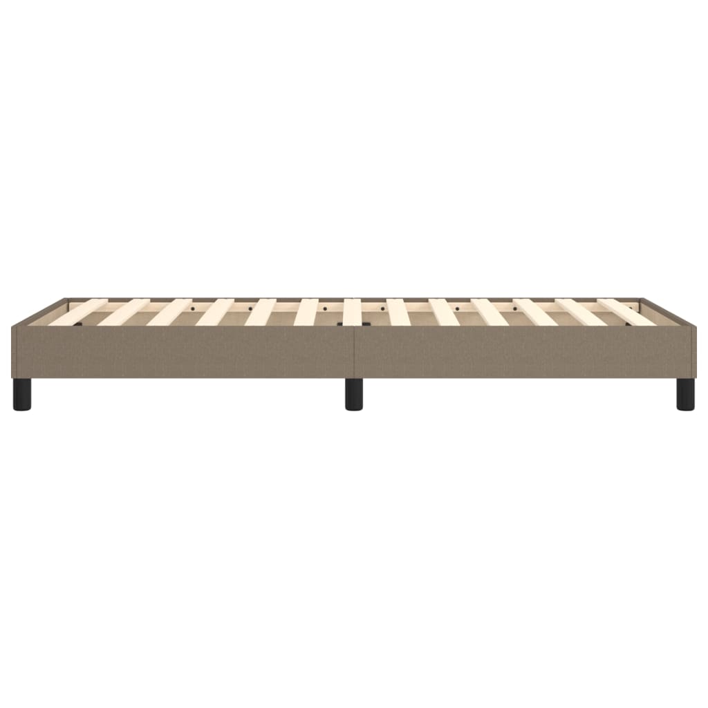 Boxspring-sängram Taupe 90x200 cm tyg