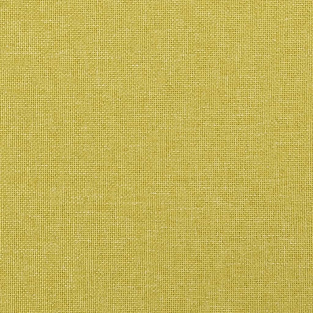 Boxspring-sängram grön tyg 90x200 cm