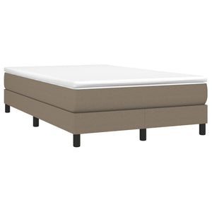 Boxspring-sängram taupe 120x200 cm tyg