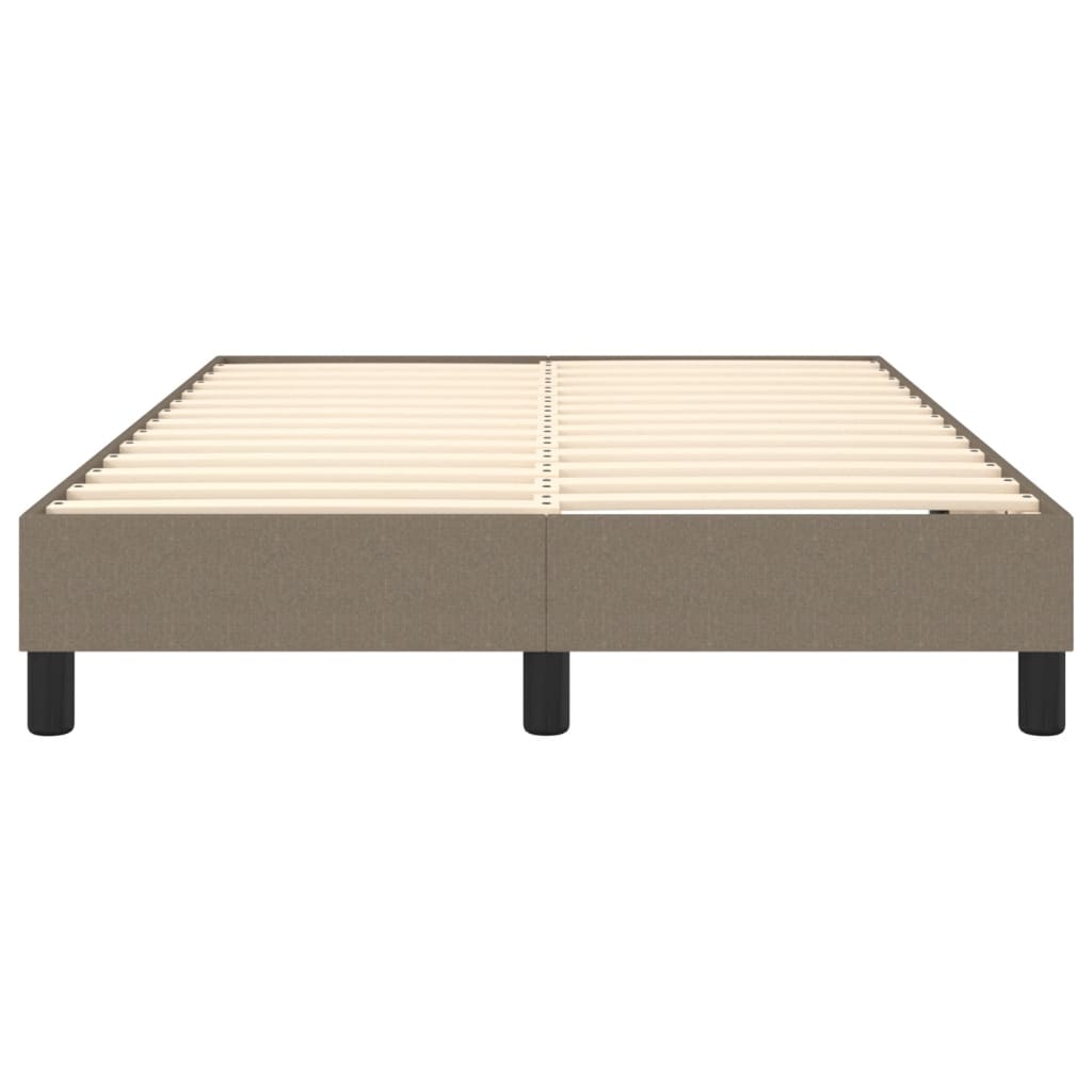 Boxspring-sängram taupe 120x200 cm tyg