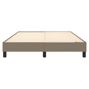 Boxspring-sängram taupe 140x190 cm tyg