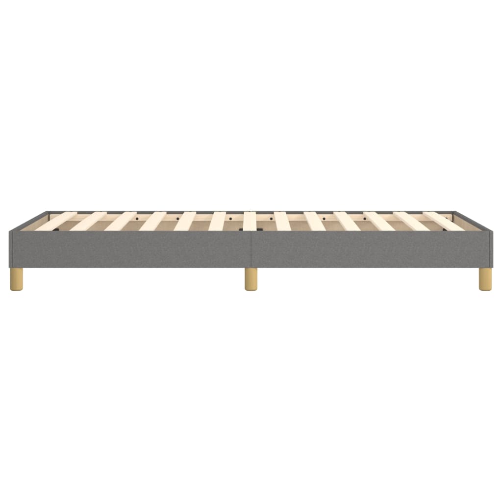 Boxspring-sängram mörkgrå 80x200 cm tyg