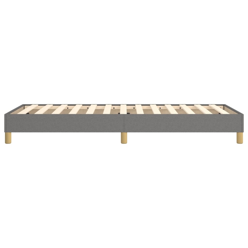 Boxspring-sängram mörkgrå 90x190 cm tyg