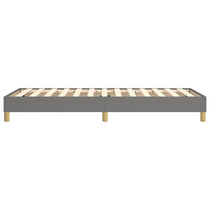 Boxspring-sängram mörkgrå 90x190 cm tyg