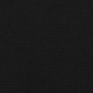 Boxspring-sängram svart 90x200 cm tyg