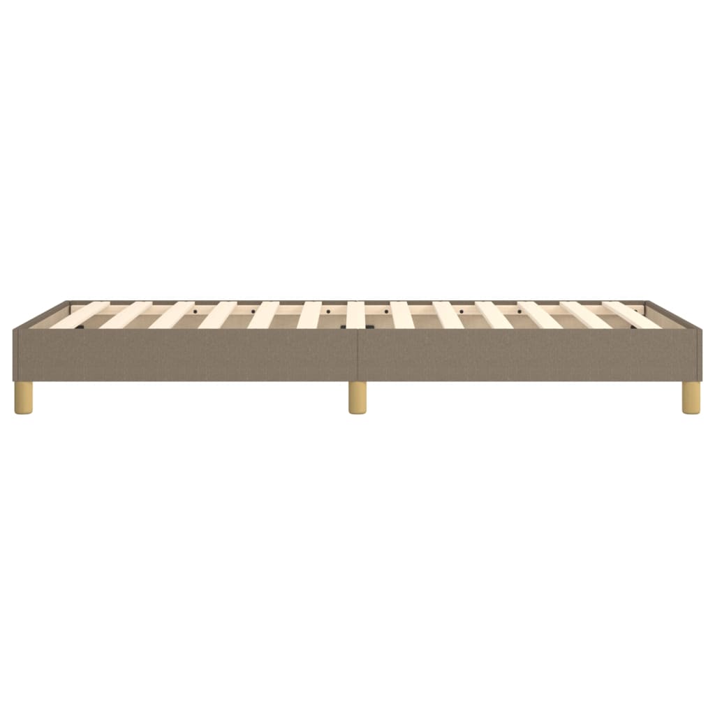 Boxspring-sängram Taupe 90x200 cm tyg