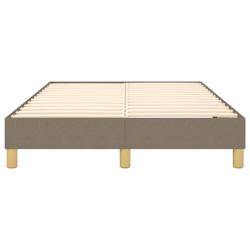 Boxspring-sängram taupe 120x200 cm tyg