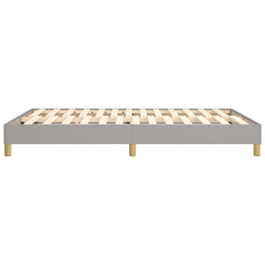 Boxspring-sängram ljusgrå 140x190 cm tyg
