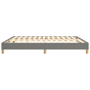 Boxspring-sängram mörkgrå 160x200 cm tyg