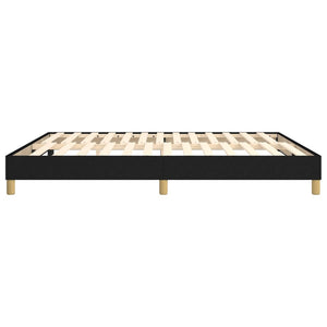 Boxspring-sängram svart 180x200 cm tyg
