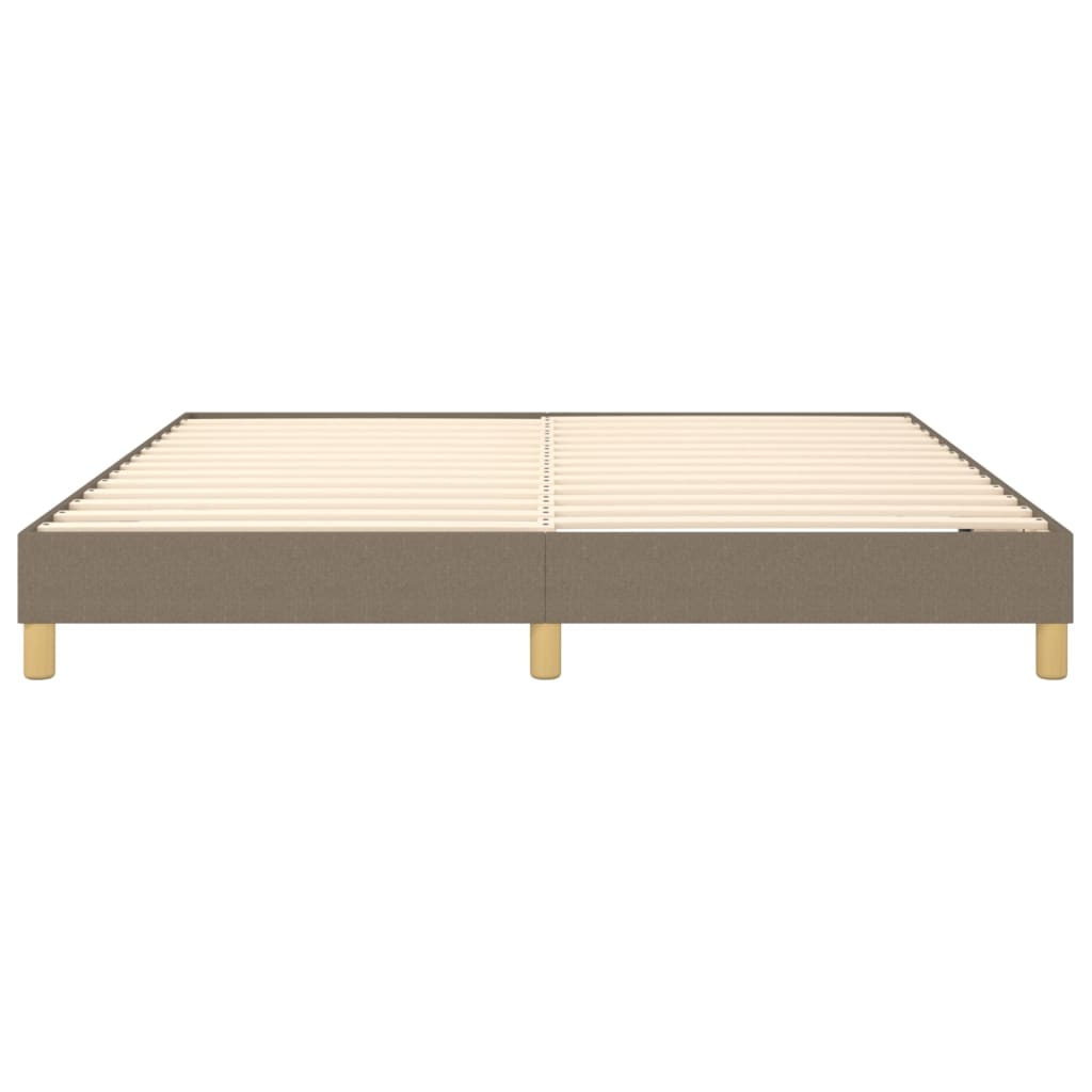 Boxspring-sängram taupe 180x200 cm tyg
