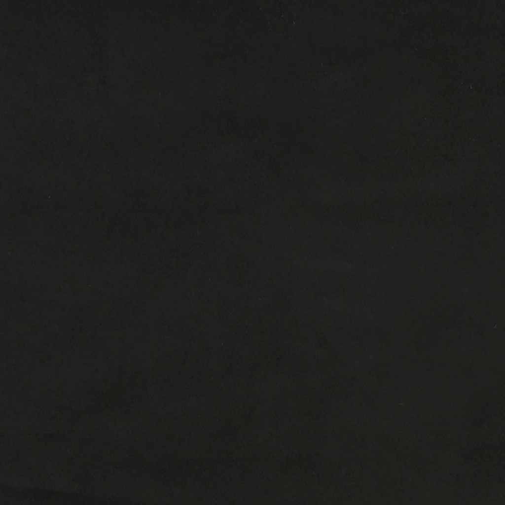 Boxspring-sängram svart 80x200 cm sammet