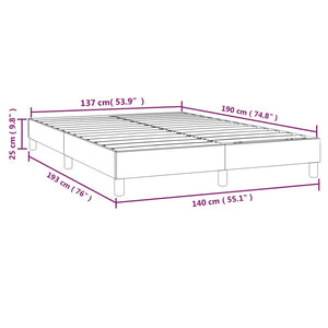 Boxspring-sängram rosa 140x190 cm sammet