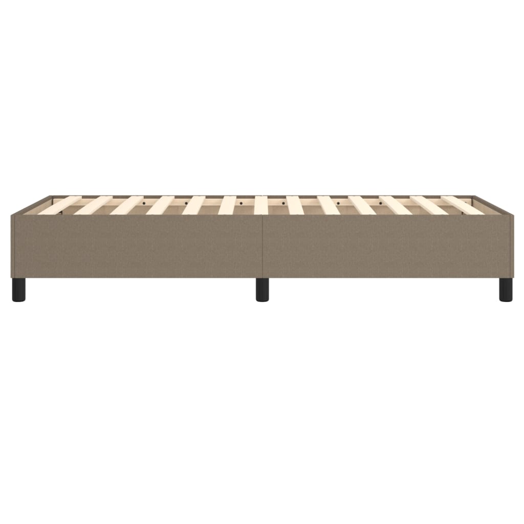 Boxspring-sängram Taupe 90x190 cm tyg