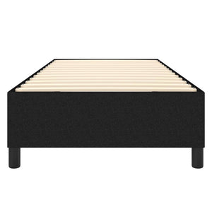 Boxspring-sängram svart 90x200 cm tyg