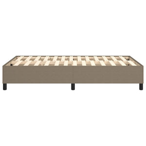 Boxspring-sängram taupe 120x200 cm tyg