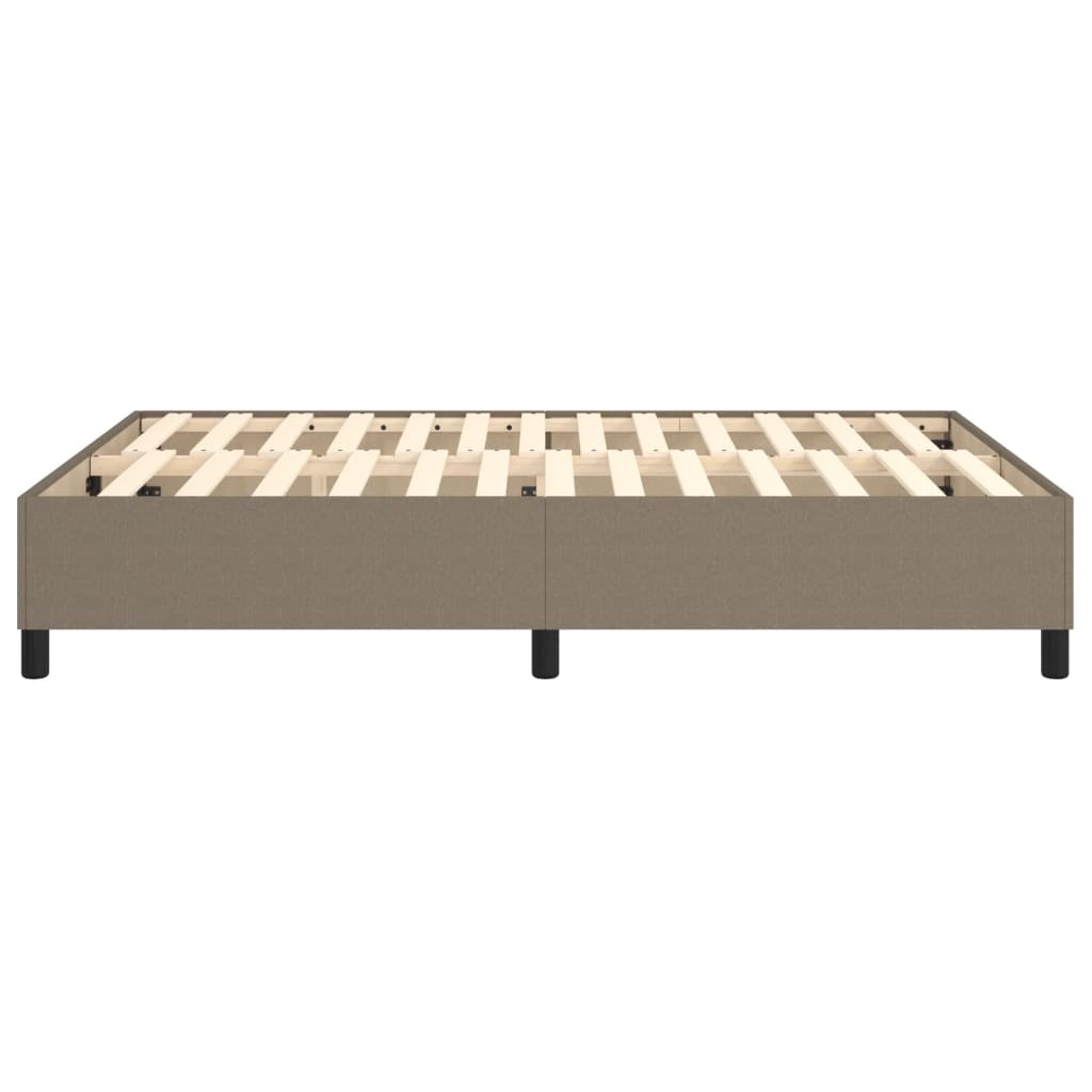 Boxspring-sängram taupe 140x190 cm tyg