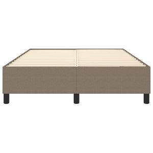 Boxspring-sängram taupe 140x200 cm tyg
