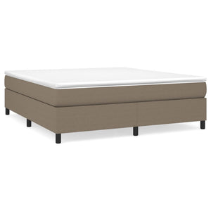 Boxspring-sängram taupe 180x200 cm tyg