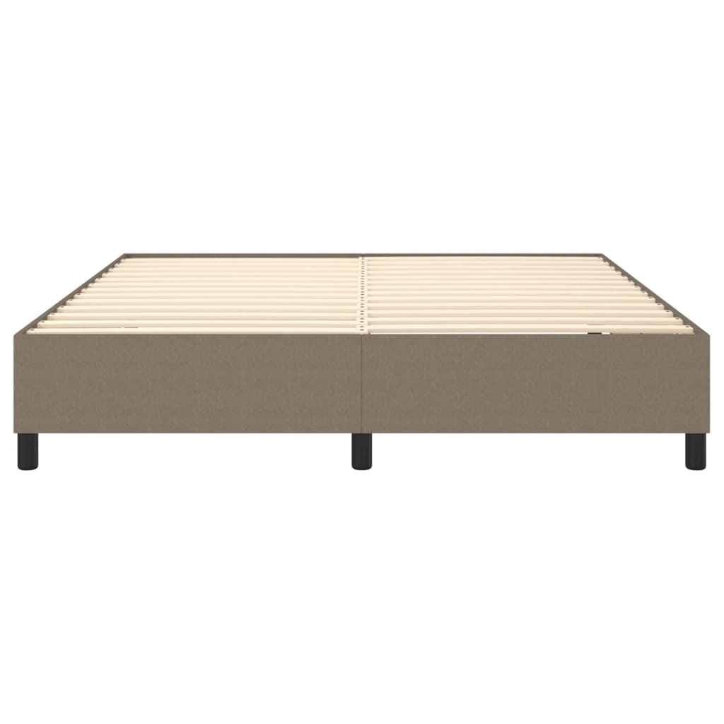 Boxspring-sängram taupe 180x200 cm tyg