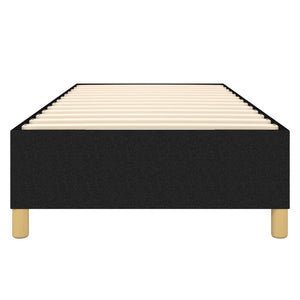 Boxspring-sängram svart 80x200 cm tyg