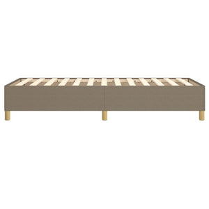 Boxspring-sängram Taupe 80x200cm tyg