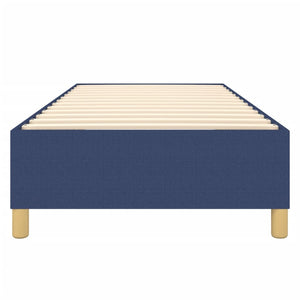 Boxspring-sängram blå 80x200cm tyg