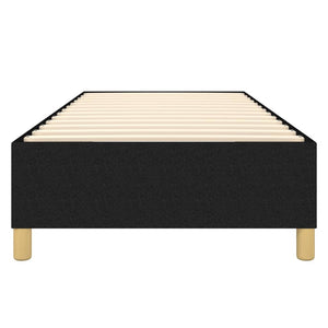 Boxspring-sängram svart 90x190 cm tyg