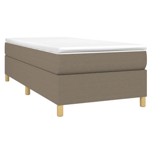 Boxspring-sängram Taupe 90x200 cm tyg