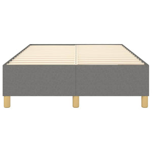 Boxspring-sängram mörkgrå 120x200 cm tyg