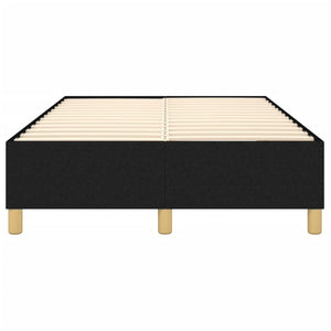 Boxspring-sängram svart 120x200 cm tyg