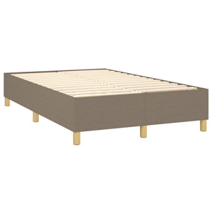 Boxspring-sängram taupe 120x200 cm tyg