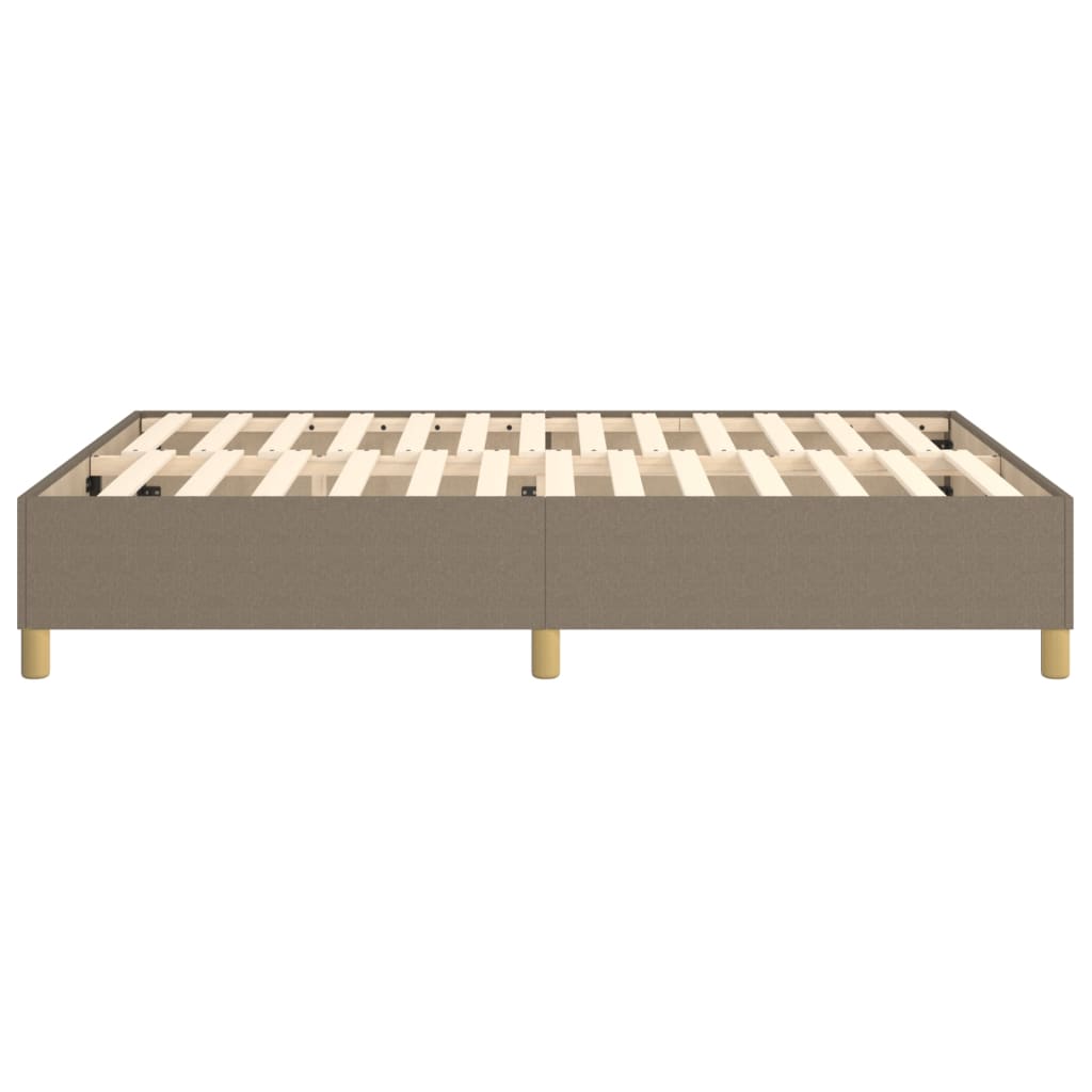 Boxspring-sängram taupe 140x190 cm tyg