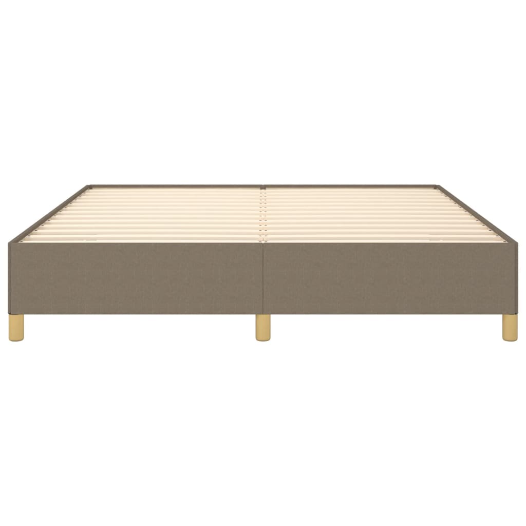 Boxspring-sängram taupe 180x200 cm tyg