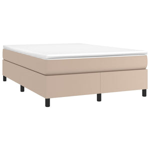 Boxspring-sängram cappuccino 140x190 cm konstläder