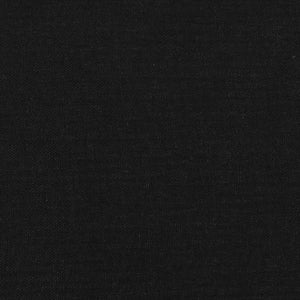 Sänggavel med kanter svart 203x16x78/88 cm tyg