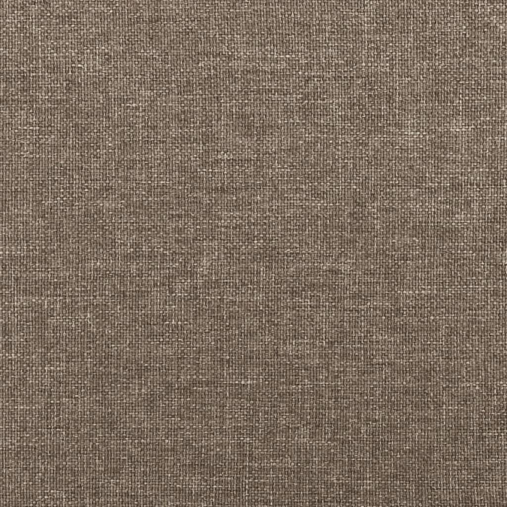 Sängram utan madrass Taupe 90x200 cm tyg