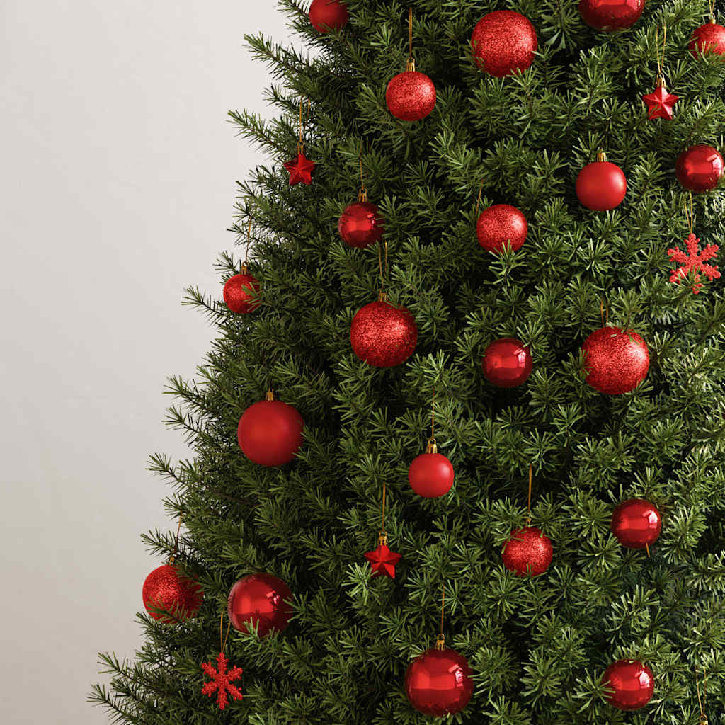 Julgranskulor 111 delar röd polystyren