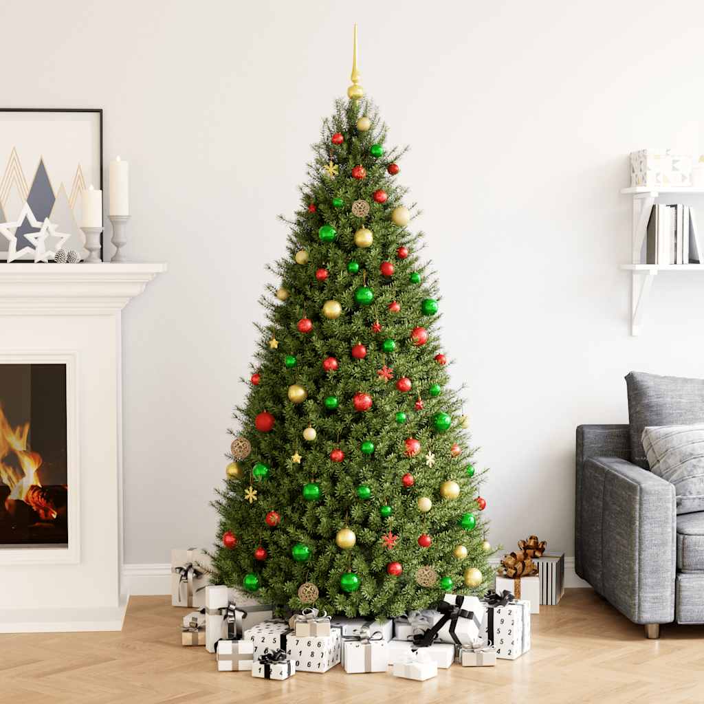 Julgranskulor 111 delar röd/grön/guld polystyren