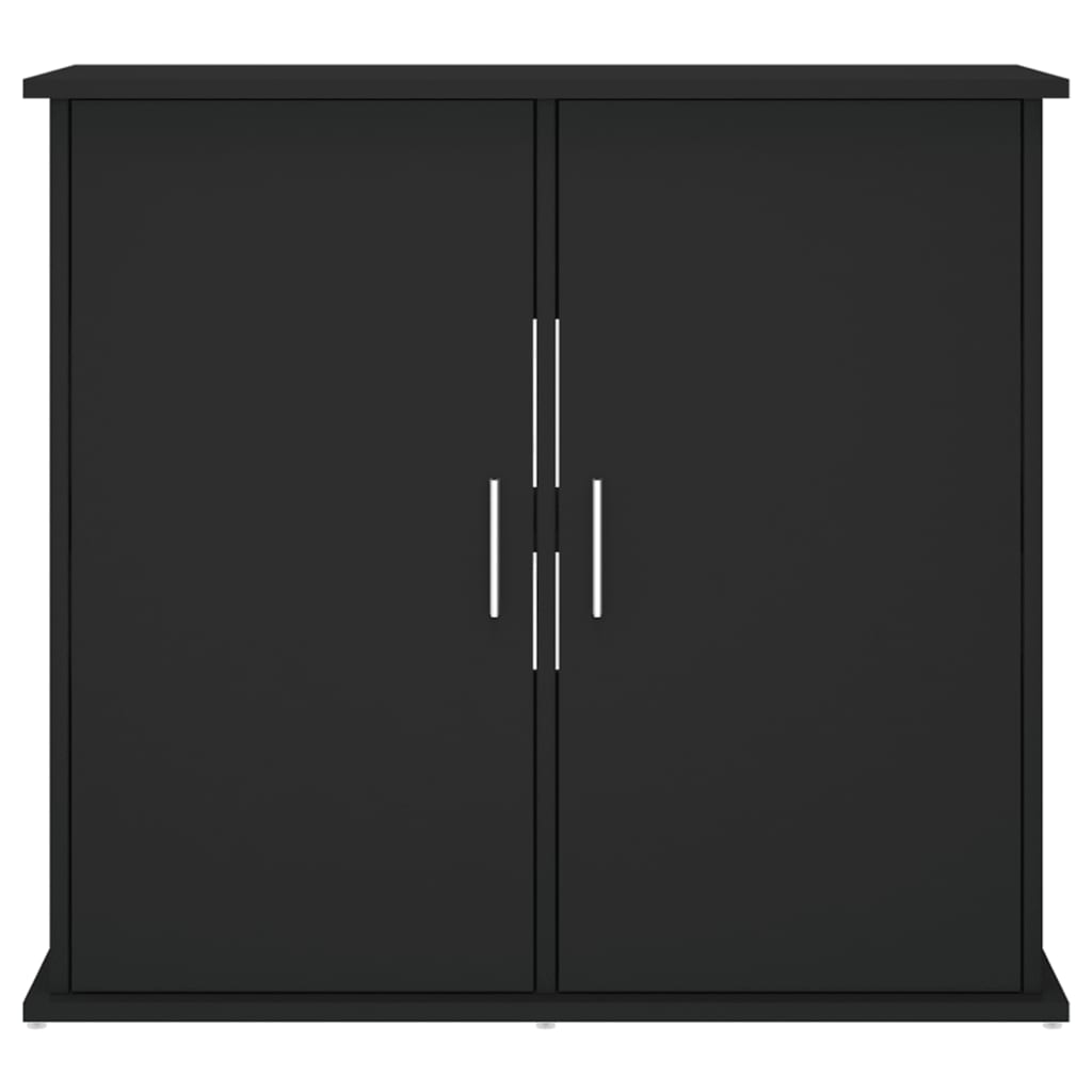 Akvariebänk svart 81x36x73 cm konstruerat trä