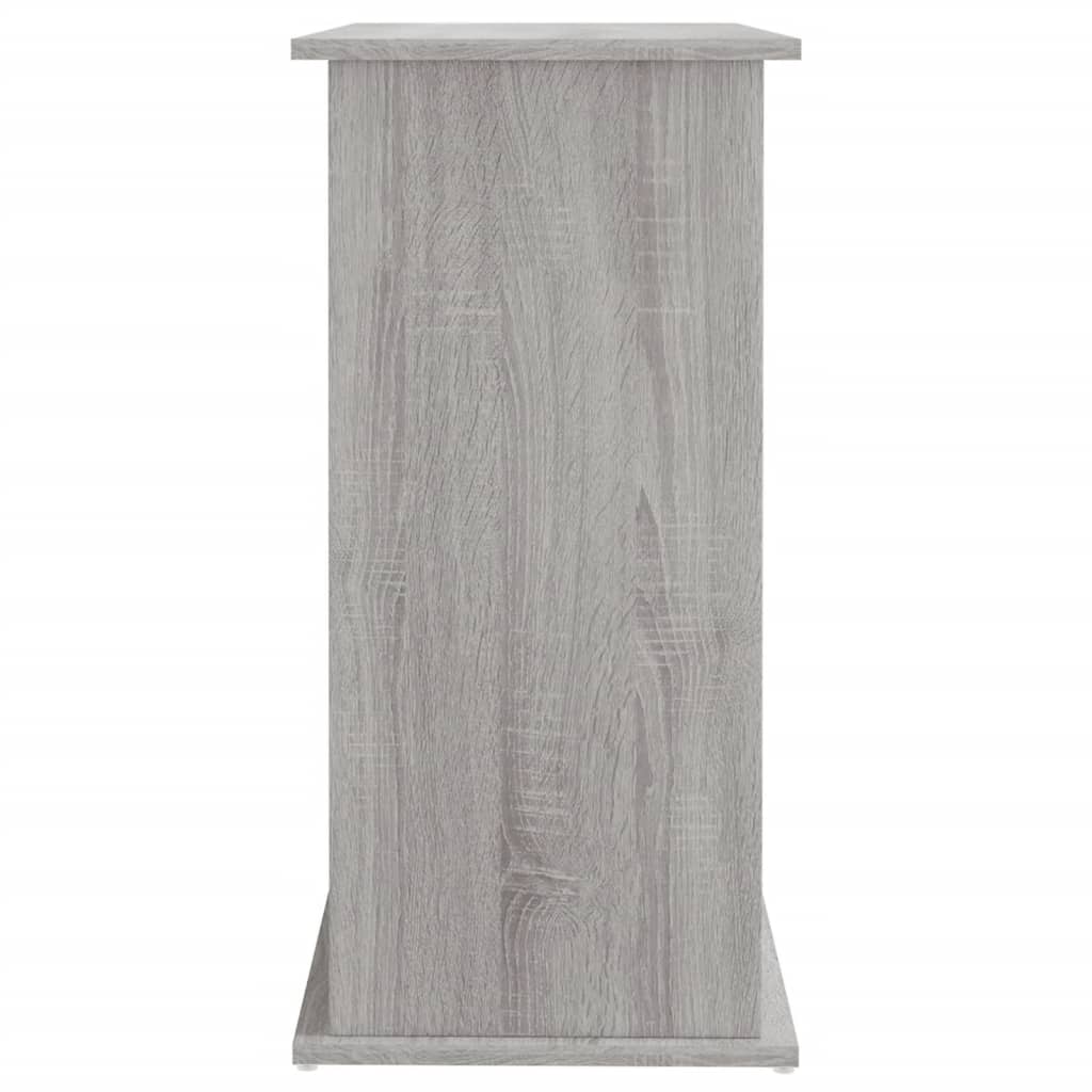 Akvariebänk grå sonoma 81x36x73 cm konstruerat trä