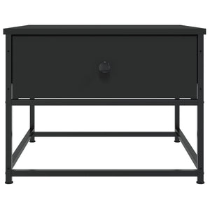 Soffbord svart 51x51x40 cm konstruerat trä